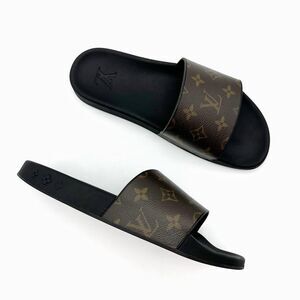 LOUIS VUITTON Waterfront Flat Comfort Mule Slide Sandal Men’s Size 7.5 Monogram